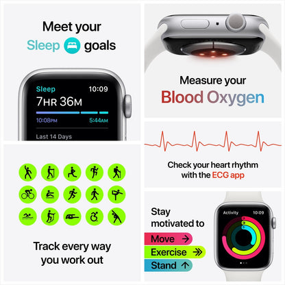 Apple Watch Series 6 GPS, 40mm, Gold Aluminum, Pink Sand Sport Band MG123LL/A