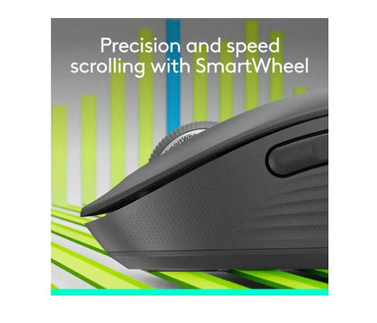 Logitech Signature M650L Wireless Optical Mouse Silent Clicks Graphite 910-007636