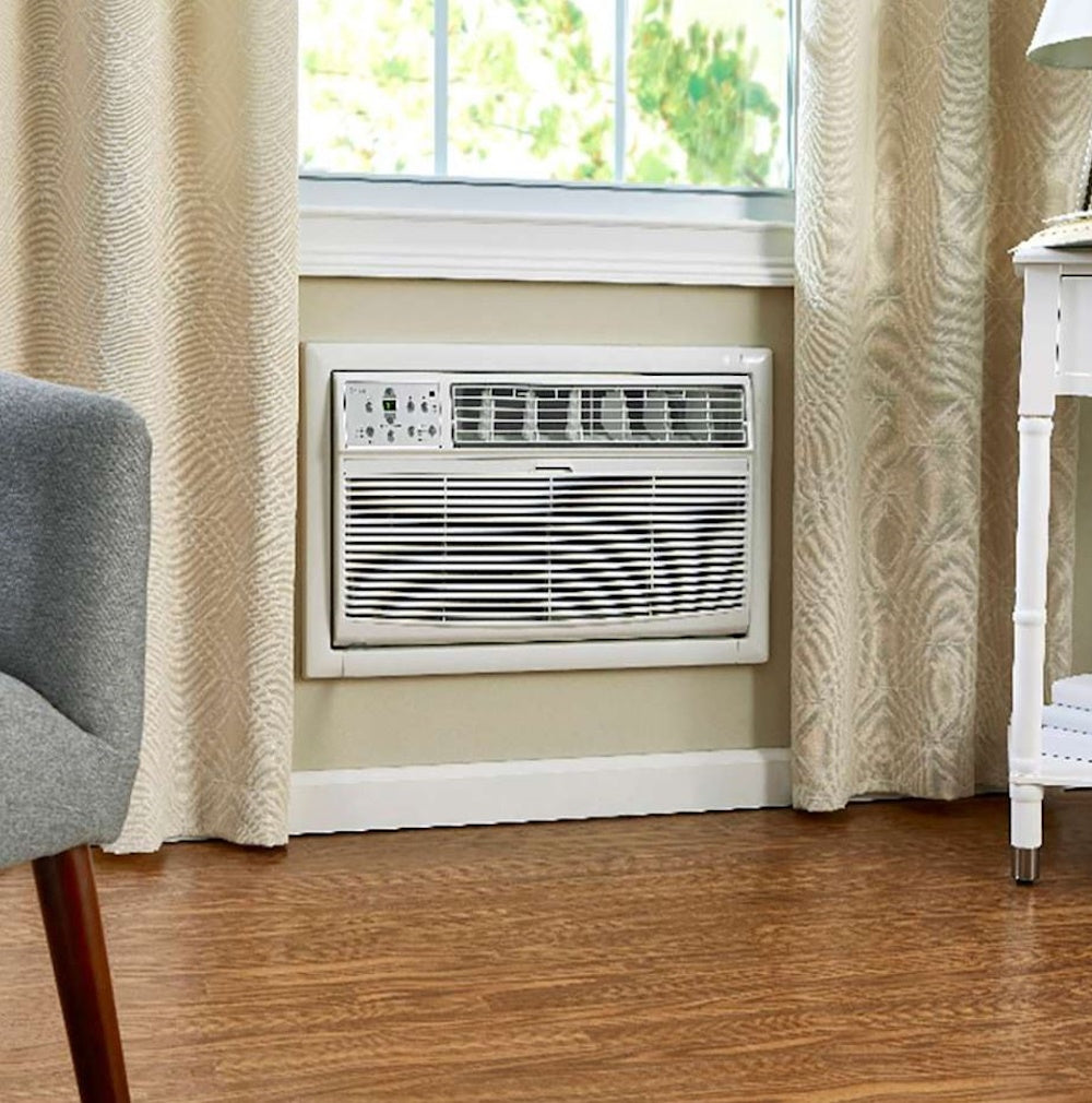 Midea 14,000 BTU 230V In-Wall Air Conditioner with Heat 700 sq. ft. 50 dBA with Remote Control MAT14H2ZWT