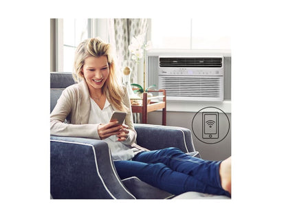 MIDEA 12,000 BTU SmartCool Window Air Conditioner w/ WiFi &Voice Control,  3-in-1 combines air conditioners, dehumidifiers, & fan-only - MAW12S1YWT