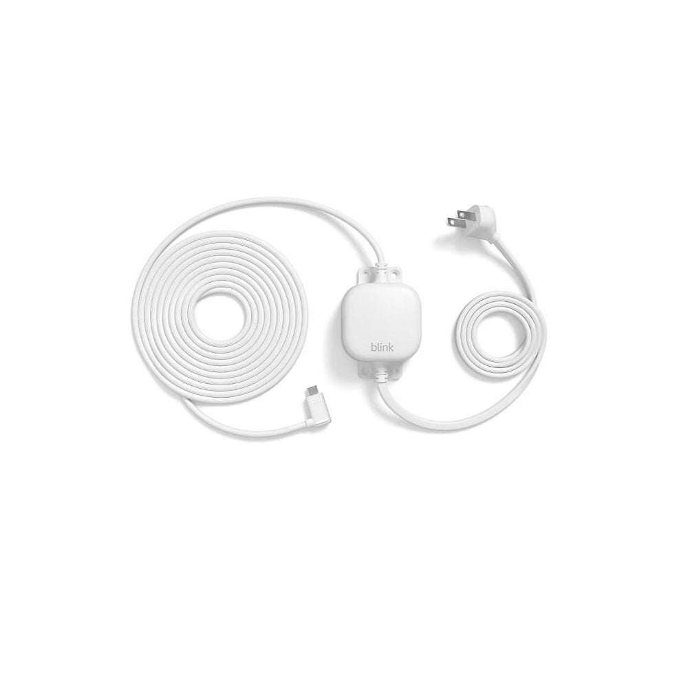Blink Wired Floodlight Camera with Mini 2 Camera, Weather Resistant 13' Power Adapter and Yard Sign