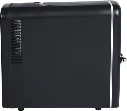 Frigidaire 9-Can/6L Retro Mini Fridge Cooler Black EFMIS2175-BLACK, Includes 110V home power cord & 12V DC car adapter