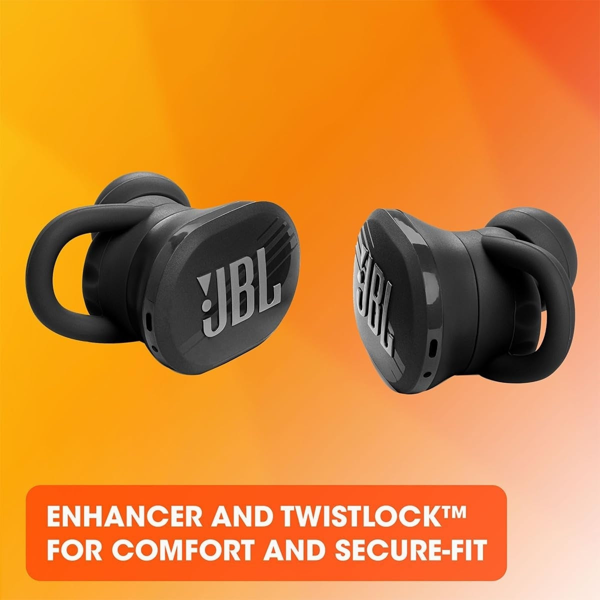 JBL Endurance Race Waterproof Wireless Earbud Headphones Black JBLENDURACEBLKAM