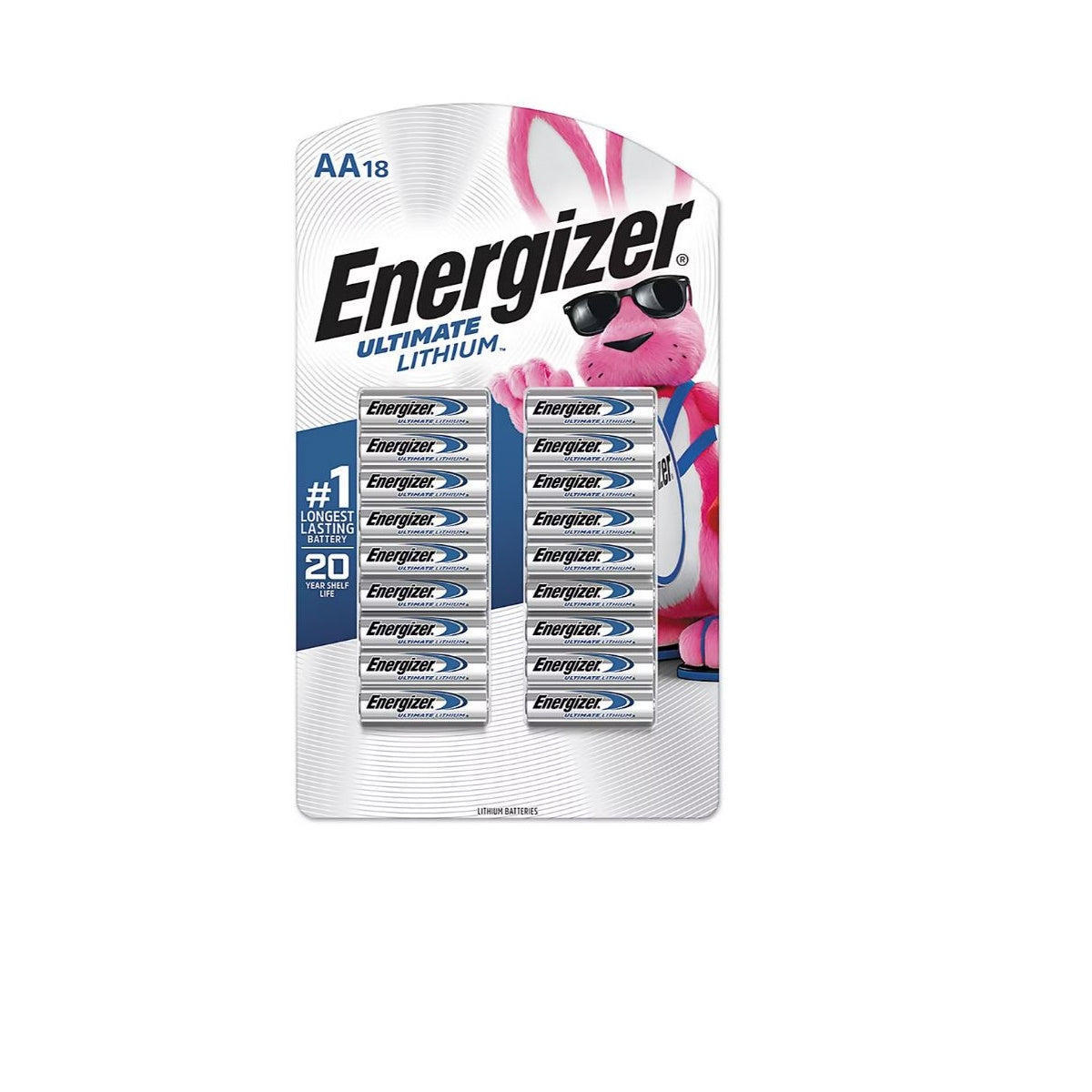 Energizer Ultimate Lithium AA Batteries, Double A Batteries, 18 ct.