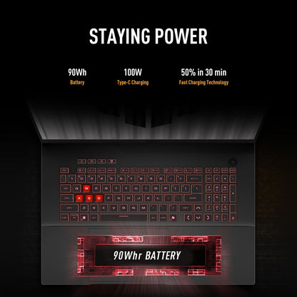 ASUS TUF Gaming A18 18" FHD+ 144Hz Gaming Laptop AMD Ryzen 7 16GB 1TB Gray NVIDIA GeForce RTX 5050 with 8 GB