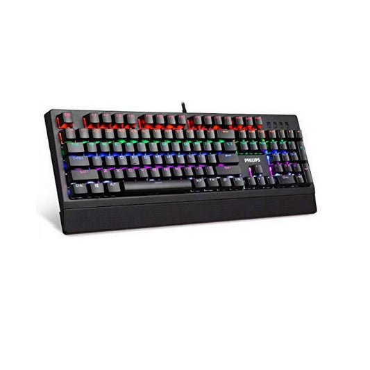 Philips SPK8403 Wired Mechanical Gaming Keyboard, FX & Key Light Maps Anti-Ghosting
