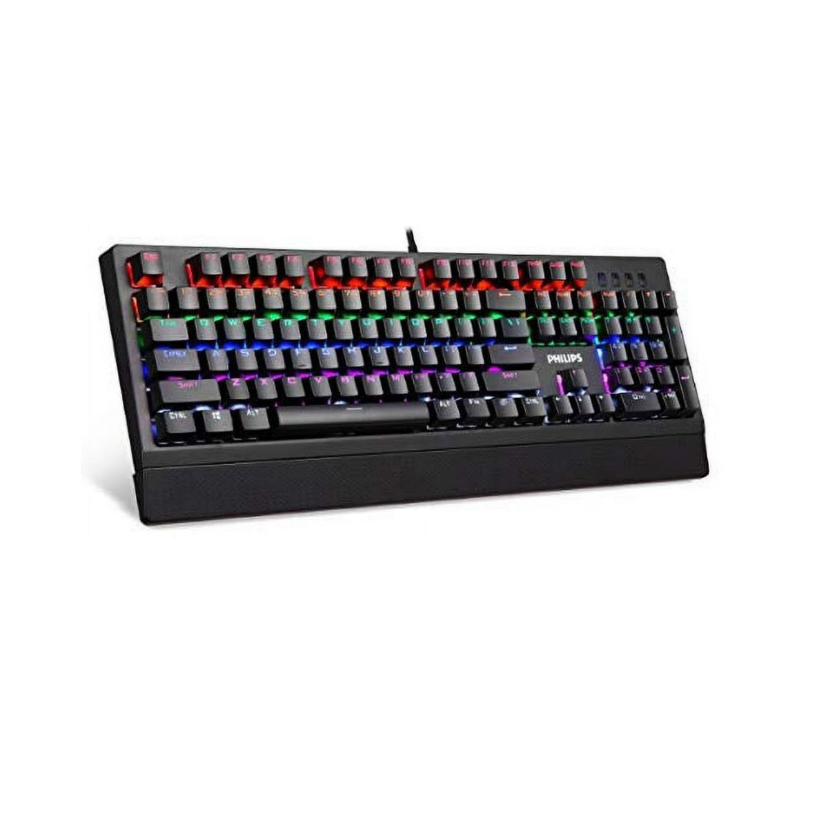 Philips SPK8403 Wired Mechanical Gaming Keyboard, FX & Key Light Maps Anti-Ghosting