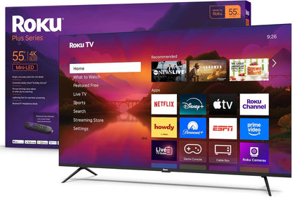 Roku 55" Class Plus Series 4K QLED Mini-LED Smart RokuTV 55R6C7