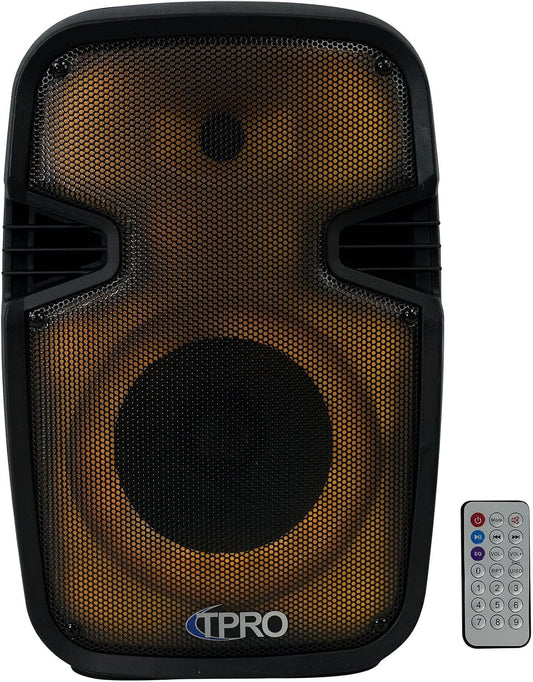 Technical Pro PLIT8 Rechargeable Portable 8" Bluetooth Party Speaker with LED