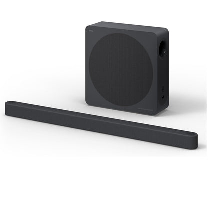 TCL - A65K 3.1.2 Channel Designer Series Sound Bar System with Wireless Subwoofer - Black