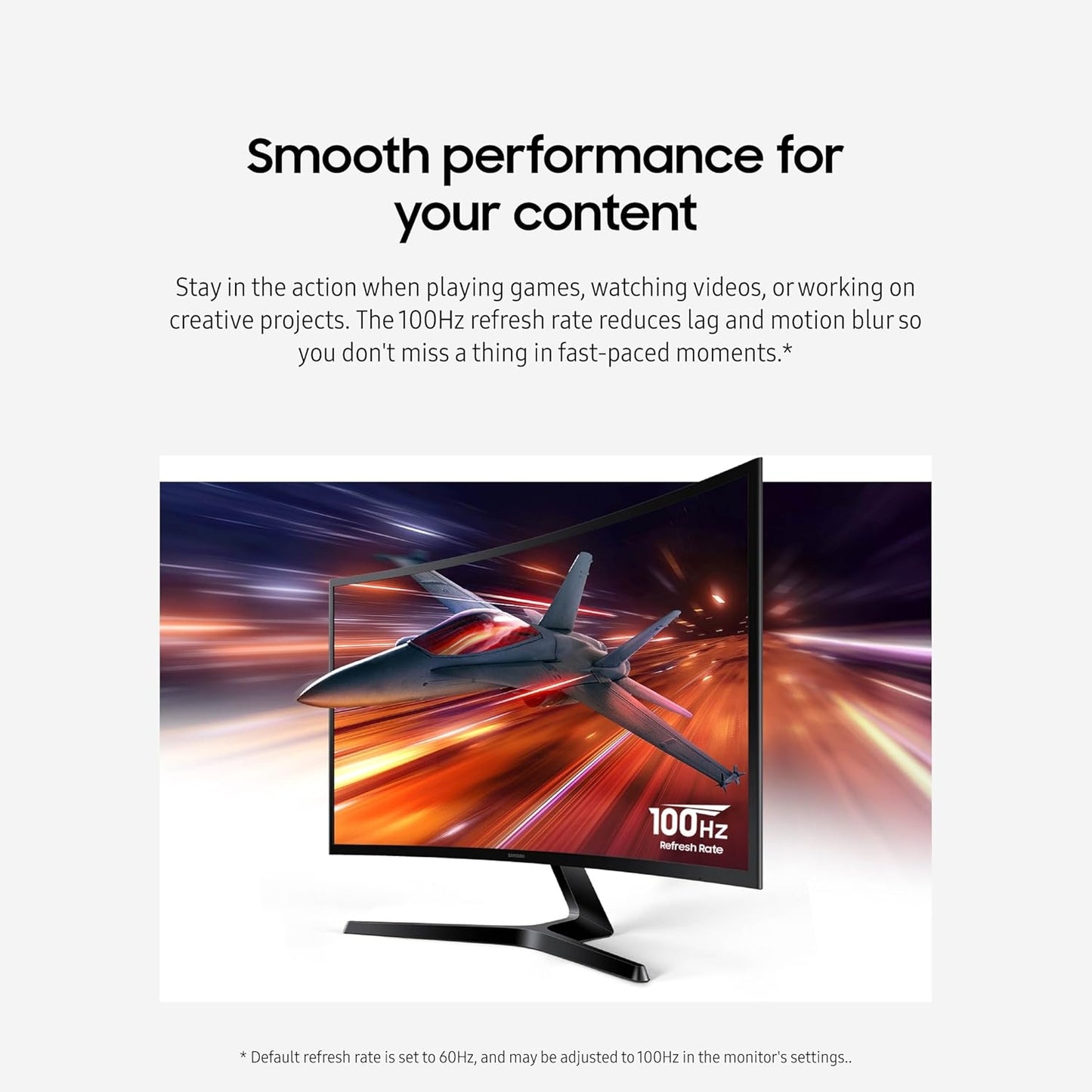 Samsung 27" 100Hz Essential S3 (S36GD) Series FHD 1800R Curved Computer Monitor LS27D366GANXZA