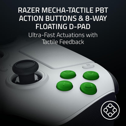 Razer Raiju V3 Pro Wireless Esports Controller for PlayStation 5 and PC in White - RZ06-05580200-R3UA