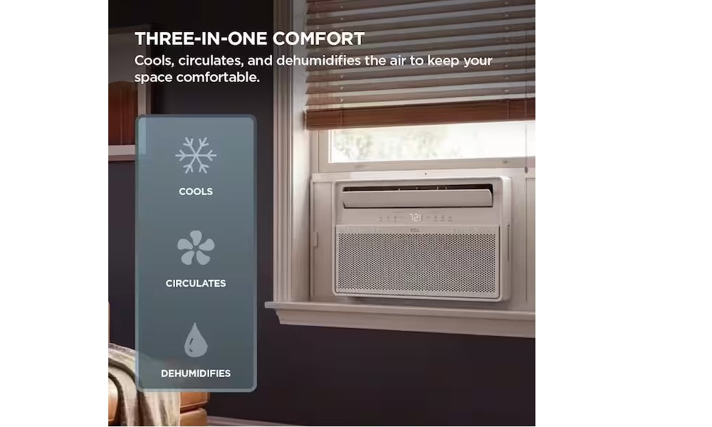 TCL 18,000 BTU Q-Series Ultra-Quiet Inverter Smart Window AC, Cools 1,000 Sq. Ft., with Wi-Fi, Remote T18WQ2S