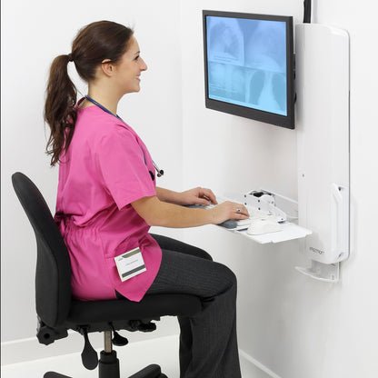 Ergotron 61-081-062 SV Sit-Stand Vertical Lift, High-Traffic White