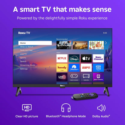 Roku - 24" Class Select Series HD LED Smart RokuTV (2025) 24R2D5-XB