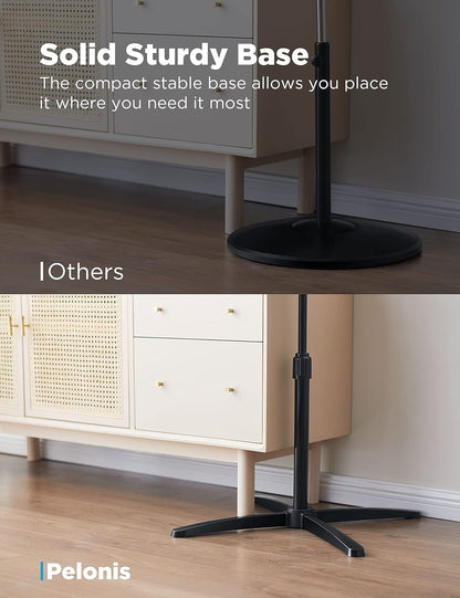 PELONIS 16 inch Pedestal Fan for Bedroom, Oscillating Fan, 3-Speeds, 90° Oscillation, Adjustable Height, Floor Fan PFS40M2ABB