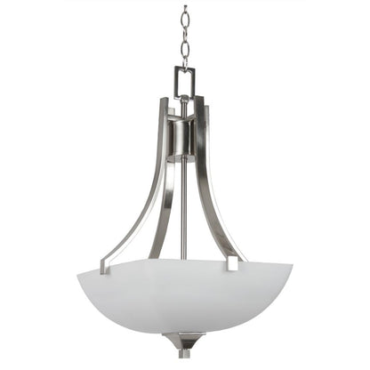 Luminance F19007-80 Pendant Bowl Starling 3-Lights Satin Nickel