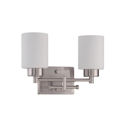 Sunset Lighting F3152-80 Ledbury 2-Light 13" Wide Bathroom Vanity Light - Nickel