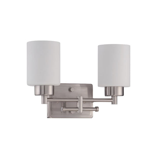 Sunset Lighting F3152-80 Ledbury 2-Light 13" Wide Bathroom Vanity Light - Nickel