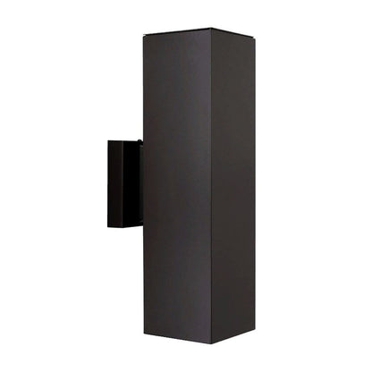 Sunset Lighting Square 2-Light 15" H x 4.375 Aluminum Sconce Oil Bronze Finish F6892-44