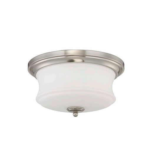 Sunset Amala 2-Light 60W Silver Flushmount Ceiling Light F20002-80