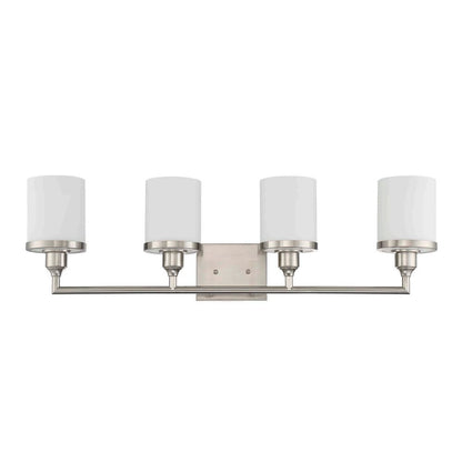 Sunset Payton 4-Light 100W MB Vanity in Bright Satin Nickel F21014-80