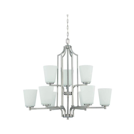 Sunset 9-Light 2-Tier 60W Mb Brighton Chandelier F18099-80