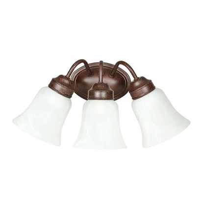 Sunset Lighting 3-Light Bath Vanity Rubbed Bronze Finish with Faux F3333-62