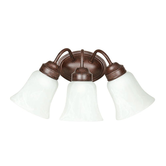Sunset Lighting 3-Light Bath Vanity Rubbed Bronze Finish with Faux F3333-62