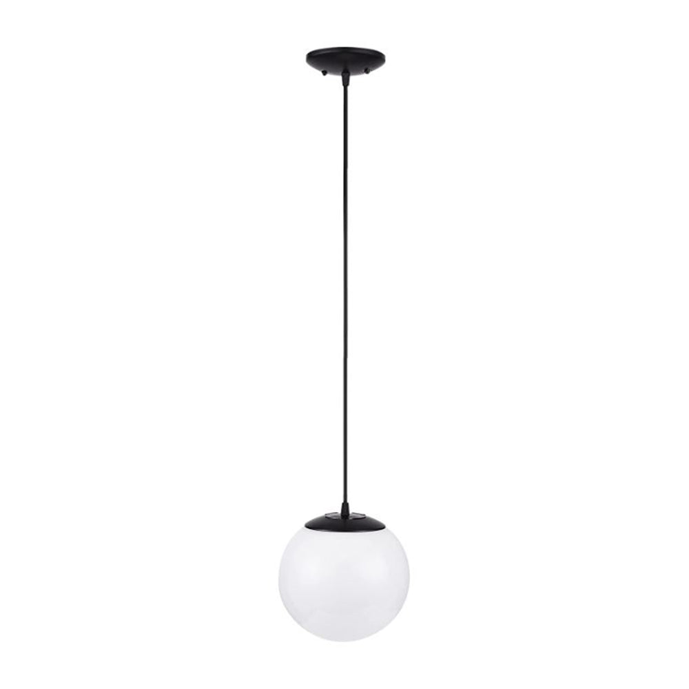 Luminance Globe 10" Pendant Globe Lighting for Kitchen Island & Foyer Black & White - F3402-31