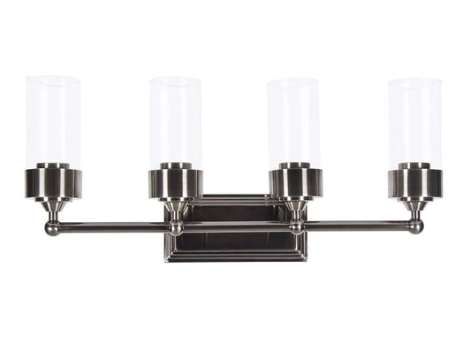 Sunset Lighting 4-Light Esquire Wall Sconce, Antique Gunmetal - F17104-57