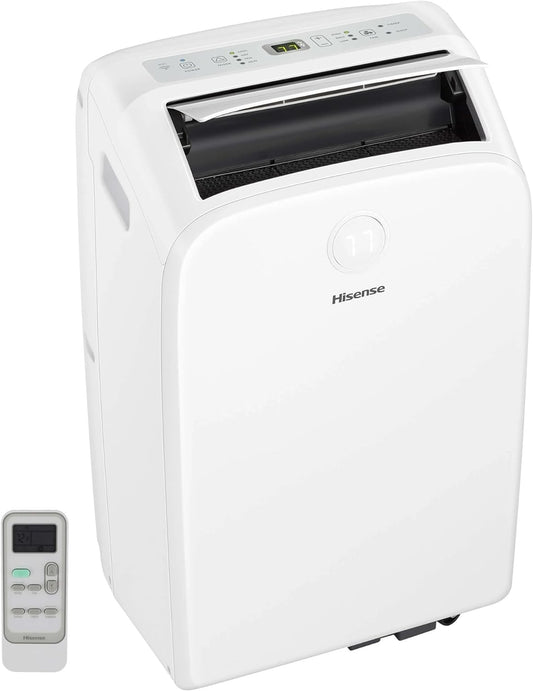 Hisense Smart SACC 8,000 BTU Portable Air Conditioner w/ Heat Pump WiFi Enabled White AP55023HR1GD