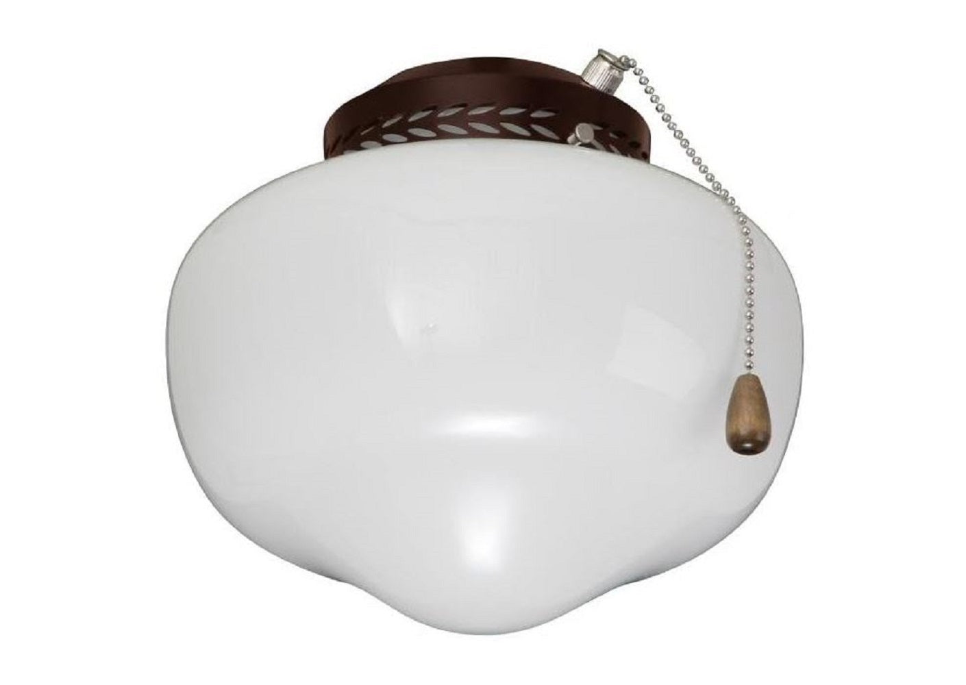Emerson Schoolhouse Globe LED Ceiling Fan Light Fixture in Bronze Finish CFSLKPFORB