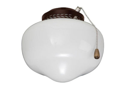 Emerson Schoolhouse Globe LED Ceiling Fan Light Fixture in Bronze Finish CFSLKPFORB