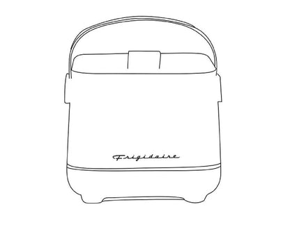 Frigidaire 6-Can Retro Top-Opening Portable Beverage Mini Fridge/Cooler EFMIS308-WHITE