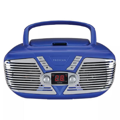 Proscan Retro-Style CD/Radio Boom Box, Blue PRCD211-BLUE_AMZ