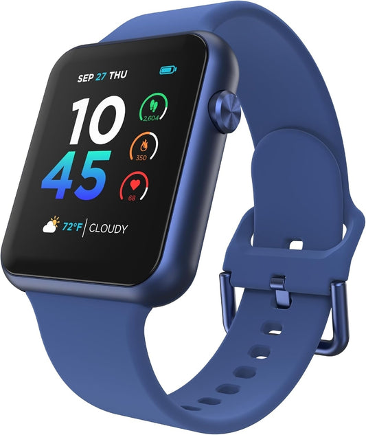 iTouch Air 4 Smartwatch Blue Case w/ Blue Silicone Strap 41mm TA4M01-K06