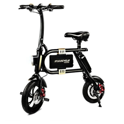 Swagtron SwagCycle SC-1 250W Electric Bike Black with Collapsible Frame and Handlebar Display 30512-2