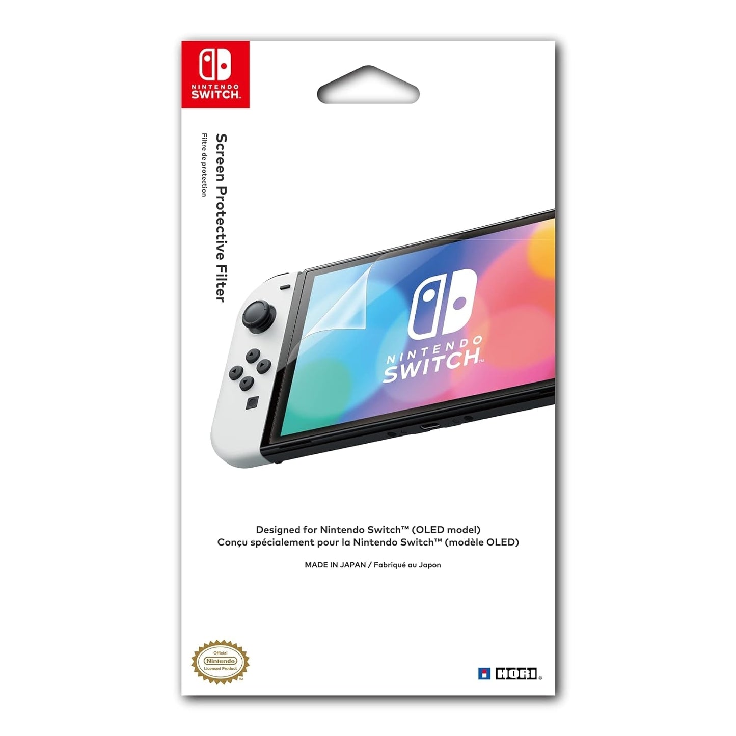 Hori OLED Screen Protector for Nintendo Switch NSW-802U