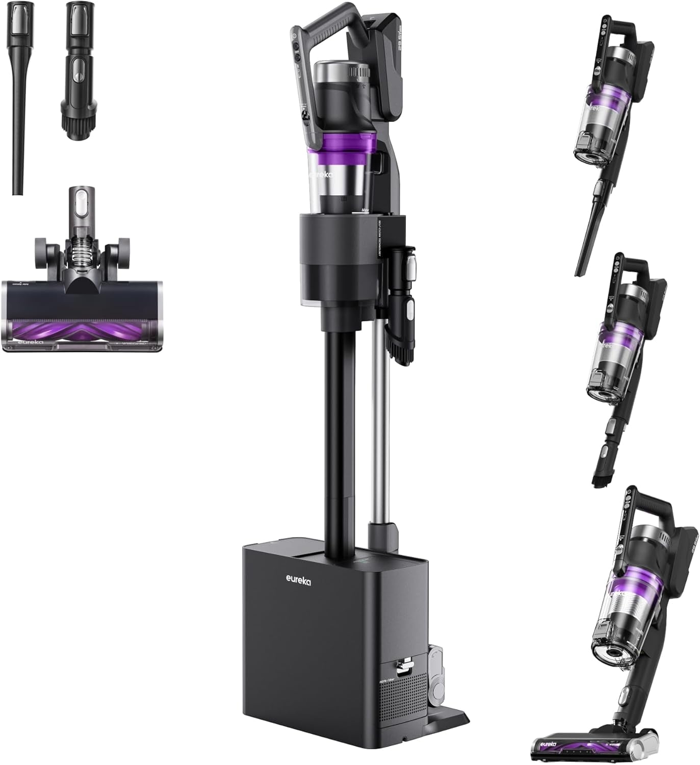Eureka Stylus Elite NEC490SE Cordless Stick Vacuum With Self-Emptying ...