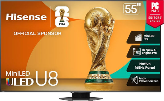 Hisense 55" Class U8 Mini-LED ULED 4K UHD Google Smart TV 55U8QG