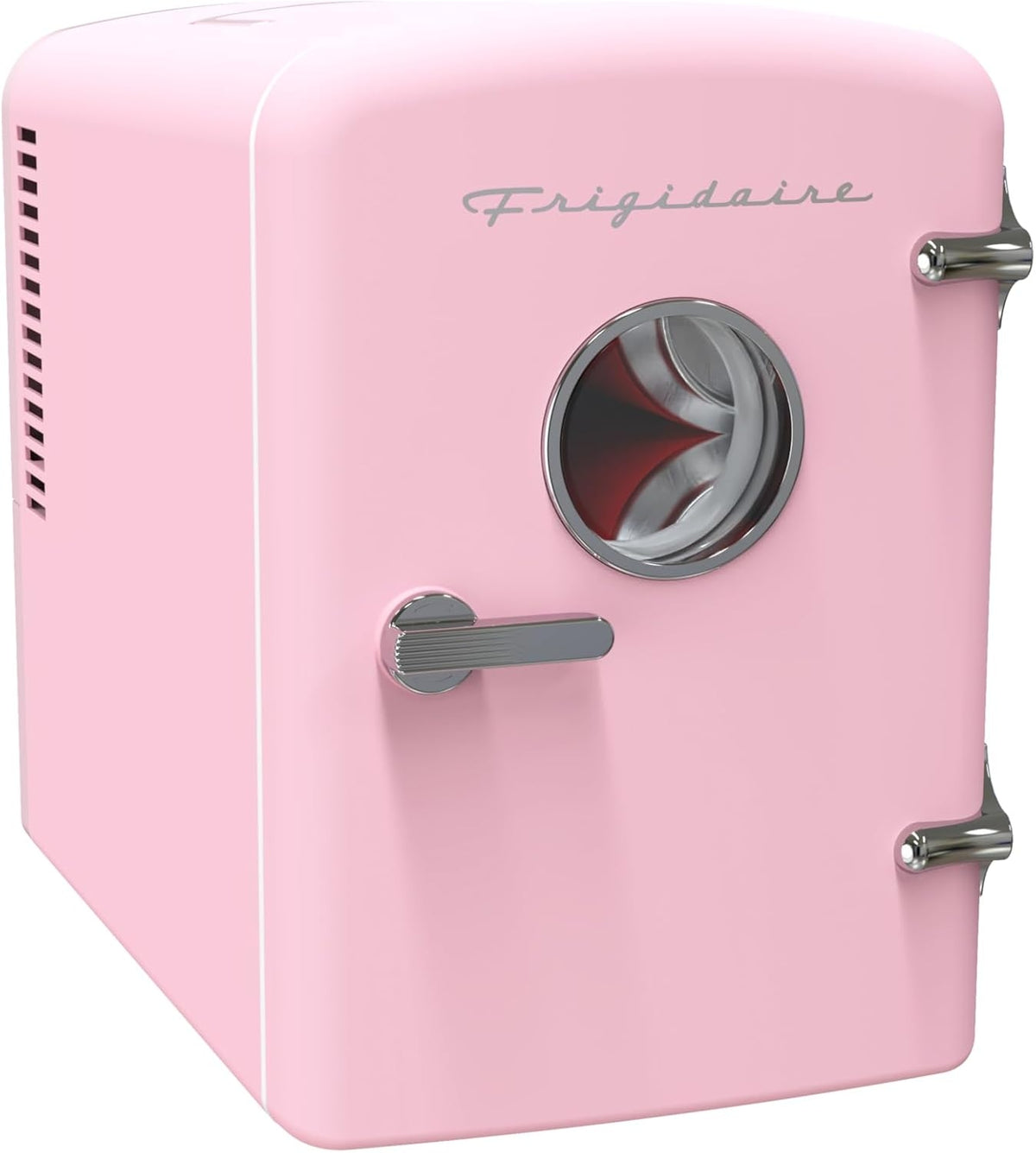 Frigidaire 9 Can or 6L Beverage Portable Mini Refrigerator EFMIS2175-PINK, Includes 110V home power cord & 12V DC car adapter