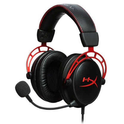 HyperX Cloud Alpha Wired Gaming Headset for PC, Xbox X|S, Xbox One, PS5, PS4, Nintendo Switch Black/Red HX-HSCA-RD