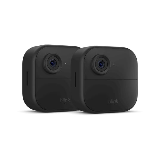 Blink Outdoor 4 2-Camera Wireless 1080p Security System with Up to Two-year Battery Life Black B0B1N6B8QT