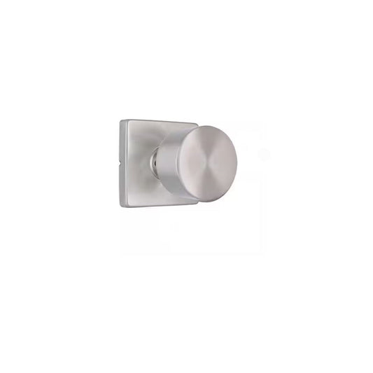 Ridgeway Satin Nickel Passage Hall/Closet Door Knob with Square Rose T5X23SYXP