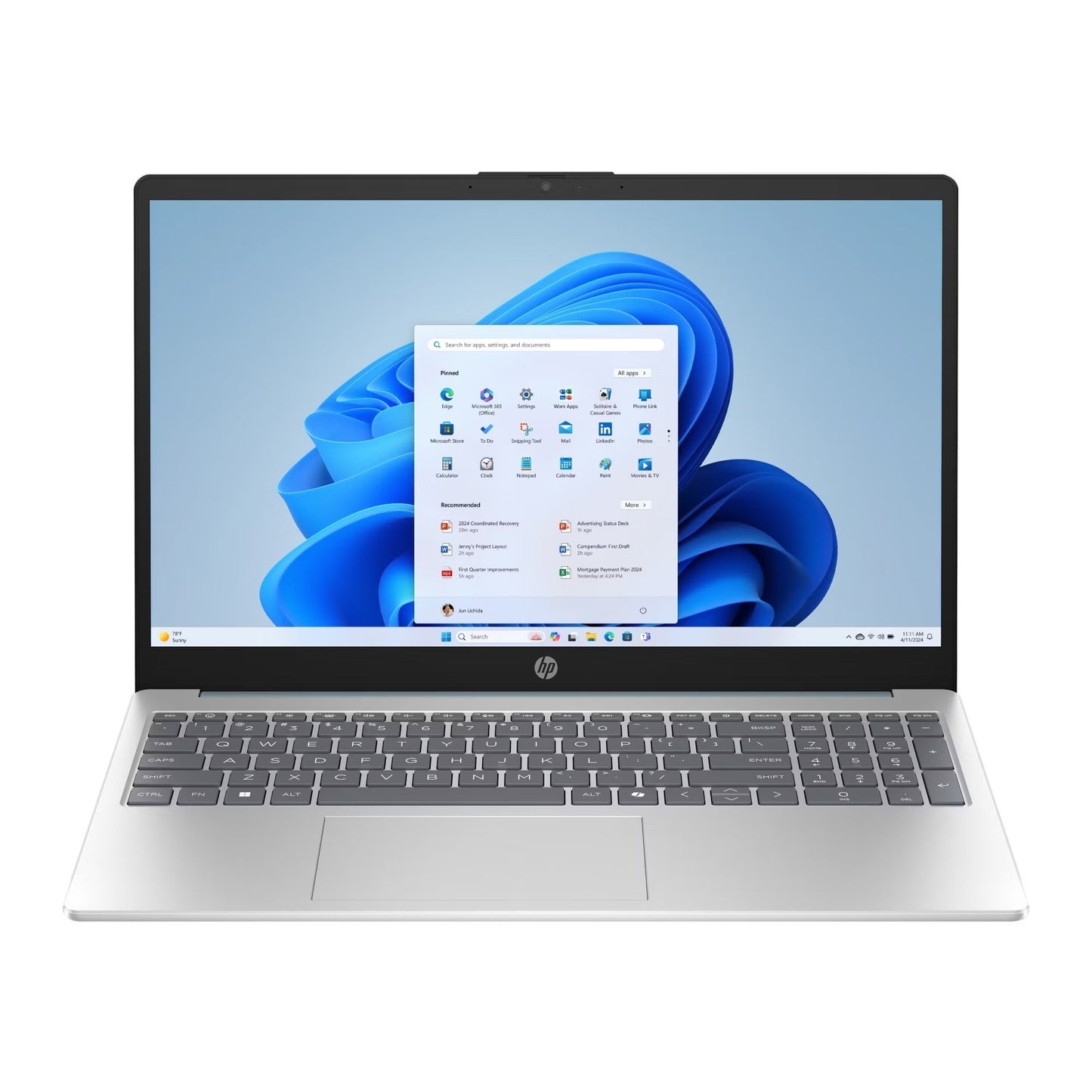 HP 15.6" Touchscreen Laptop Intel Core i3 8GB/256GB Microsoft CoPilot B89P1UAABA