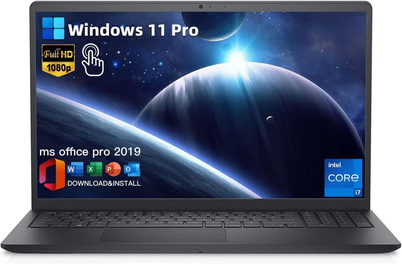 Dell - Inspiron 15 - 15.6" 2K Touchscreen Laptop - Intel Core i7 1255U - 16GB/ 1TB - Carbon Black I3520-7896BLK