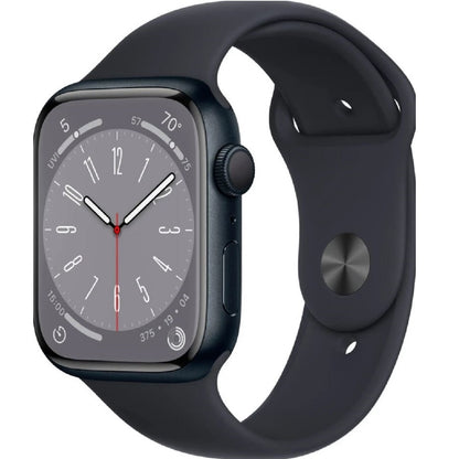 Apple Watch Series 8 45mm Aluminum Case Midnight Sport Band M/L (2022) MNUL3LL/A