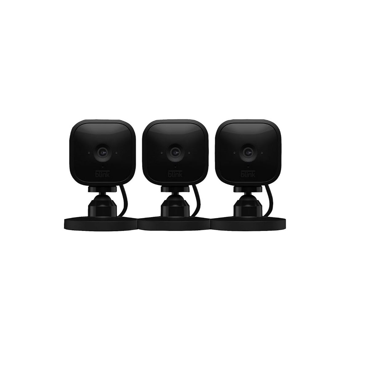 Blink Mini Indoor Security Camera 3‑Pack with Motion Detection and Alexa MINI3PKB