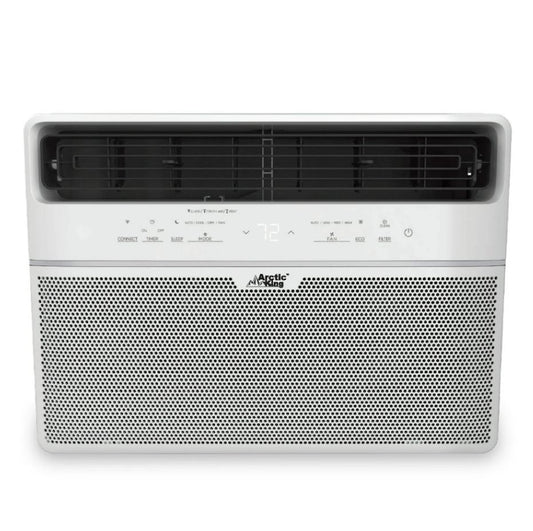 Arctic King 10,000 BTU Smart Window Air Conditioner, Cools Rooms up to 450 Sq. Ft., White RMWK10WR